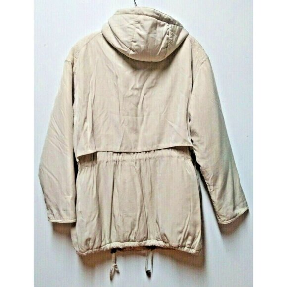 Glacier Field Jacket Hooded Express M/L/XL Puffy Insulated Parka jacket Ivory - Picture 2 of 9